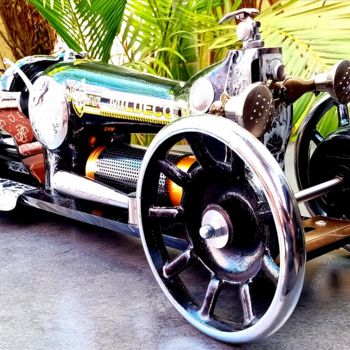 "Mildeco car" başlıklı Heykel Terry Rossberg tarafından, Orijinal sanat, Metaller