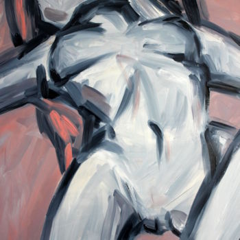 Painting titled "Instead sex" by Victoria Teslimovka, Original Artwork, Oil