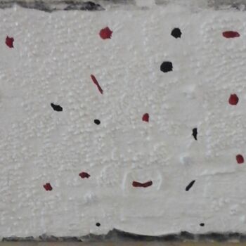 Kolaże zatytułowany „Fósiles en blanco,…” autorstwa Tete Antoli, Oryginalna praca, Kolaże Zamontowany na Panel drewniany