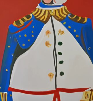 Pittura intitolato "El general" da Tete Antoli, Opera d'arte originale, Acrilico