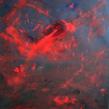 Картина под названием "Dawn" - Tetiana Bilous, Подлинное произведение искусства, Масло Установлен на Деревянная рама для нос…