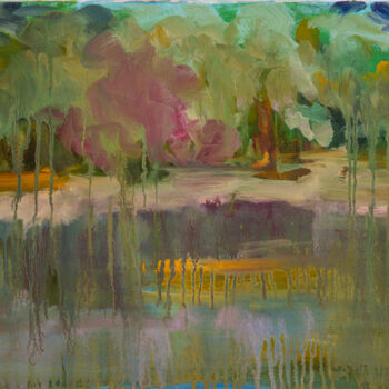 Картина под названием "Spring has Come" - Tetiana Bilous, Подлинное произведение искусства, Масло Установлен на Деревянная р…