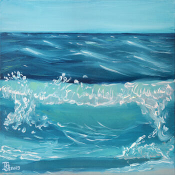 Peinture intitulée "Sea" par Tetiana Bogdanova, Œuvre d'art originale, Huile Monté sur Châssis en bois