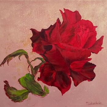 Картина под названием "Red velvet" - Tetiana Lukianchenko, Подлинное произведение искусства, Акрил