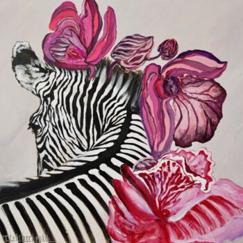 Painting titled "Perpetual pink" by Tetiana Lukianchenko, Original Artwork, Acrylic