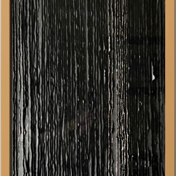 Collages titulada "Black paper collage" por Tetiana Sanzharovska, Obra de arte original, Cinta adhesiva
