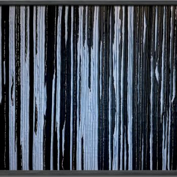 Коллажи под названием "Silver line. Mixed…" - Tetiana Sanzharovska, Подлинное произведение искусства, Клейкая лента