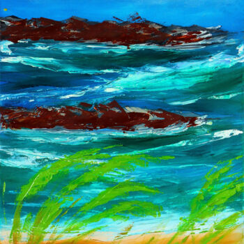 Peinture intitulée "Painting seascape" par Tetiana Surshko (SurshkoArt), Œuvre d'art originale, Huile