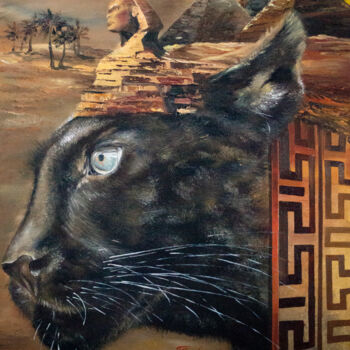 제목이 ""POWER OF EGYPT""인 미술작품 Tetiana Tiplova로, 원작, 기름