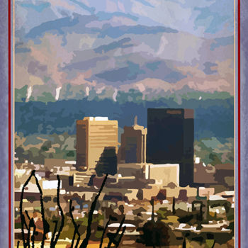 Arts numériques intitulée "El Paso Texas" par Jim Sanders, Œuvre d'art originale
