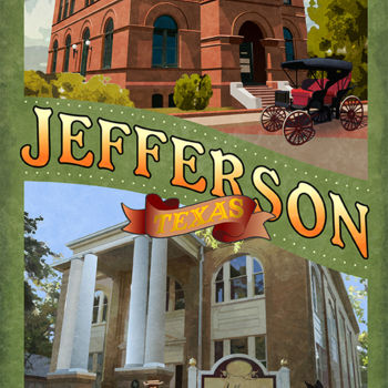 Digital Arts titled "Jefferson Texas" by Jim Sanders, Original Artwork