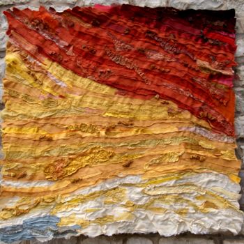 Textile Art με τίτλο "... essentielle" από Martine Brion, Αυθεντικά έργα τέχνης
