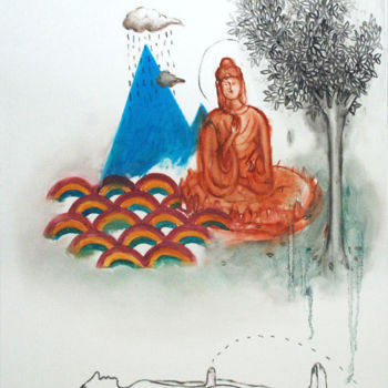 Schilderij getiteld "www.jpg" door Teng Feng Teng Feng, Origineel Kunstwerk