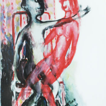 绘画 标题为“今日推荐--《座椅上的男女》” 由Teng Feng 滕锋, 原创艺术品