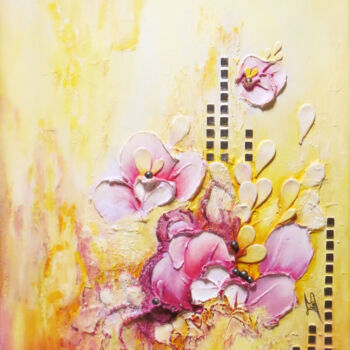 Malarstwo zatytułowany „Shanliang” autorstwa Thaïs, Oryginalna praca, Akryl Zamontowany na Drewniana rama noszy