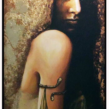 Painting titled "Salomè - Prendi la…" by Thalita Tonon (SottoSopra), Original Artwork, Acrylic Mounted on Wood Panel