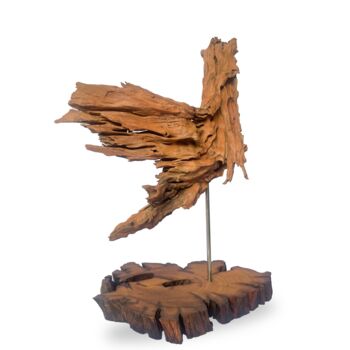 Sculpture titled ""Rustic Majesty" dr…" by Thang Vu, Original Artwork, Wood