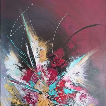 Painting titled "Temporel" by Thanh Phuong, Original Artwork, Acrylic