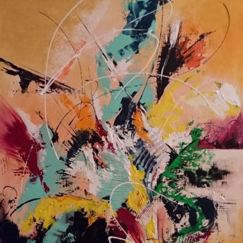 Painting titled "Humeur Marginale" by Thanh Phuong, Original Artwork, Acrylic