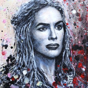 Painting titled "Cirsei Lannister" by Thao, Original Artwork, Acrylic