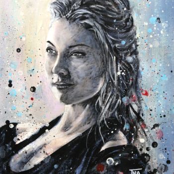 Painting titled "Margaery Tyrell" by Thao, Original Artwork, Acrylic