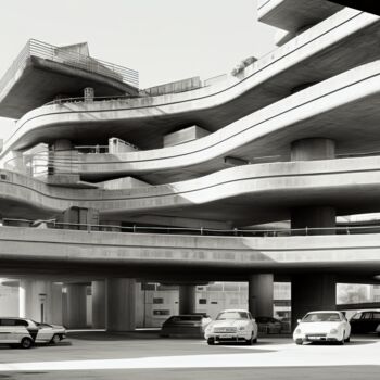 Digital Arts titled "Parking09" by Thapsus, Original Artwork, AI generated image