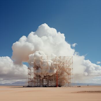 Arte digitale intitolato "Cloud Maintenance 01" da Thapsus, Opera d'arte originale, Immagine generata dall'IA