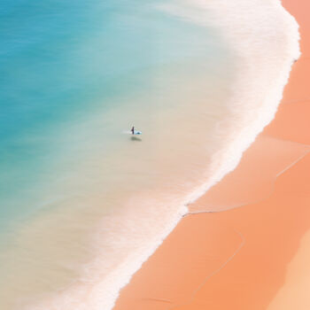 Arts numériques intitulée "The Beach 01" par Thapsus, Œuvre d'art originale, Image générée par l'IA