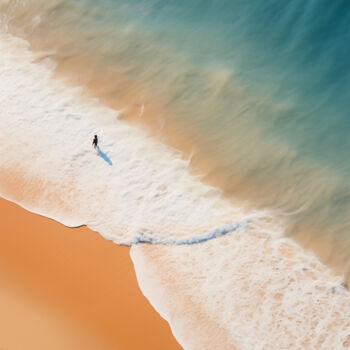 Digital Arts titled "The Beach 07" by Thapsus, Original Artwork, AI generated image