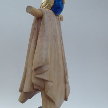 Скульптура под названием "Drapé à l'oiseau bl…" - Jean-Pierre Thaurenne, Подлинное произведение искусства, Камень