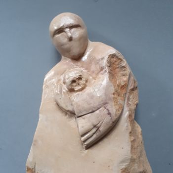 Sculpture intitulée "Vanité" par Jean-Pierre Thaurenne, Œuvre d'art originale, Pierre