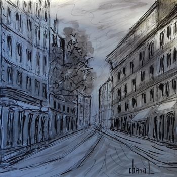 Dessin intitulée "photo-9" par Thierry Chanal, Œuvre d'art originale, Encre