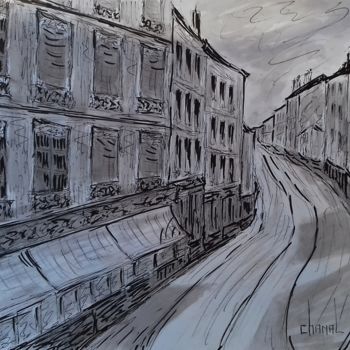 Drawing titled "photo-10" by Thierry Chanal, Original Artwork, Ink