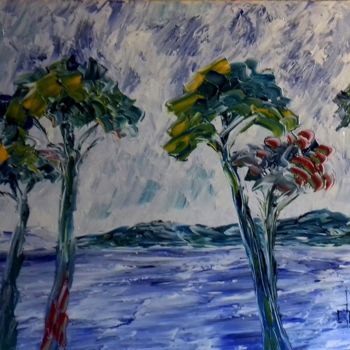 Painting titled "LE SUD" by Thierry Chanal, Original Artwork, Oil