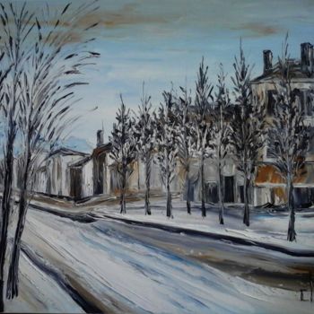 Painting titled "BANLIEUE LYON" by Thierry Chanal, Original Artwork, Other
