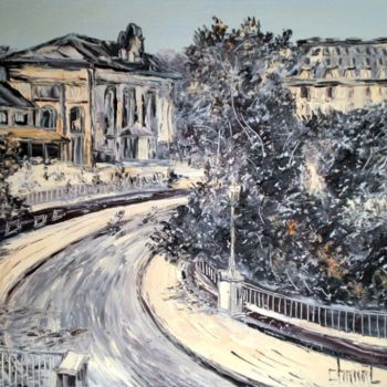 Painting titled "GARE DE PERRACHE" by Thierry Chanal, Original Artwork, Other