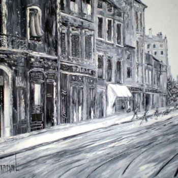 Painting titled "LYON GUILLOTIERE" by Thierry Chanal, Original Artwork, Other