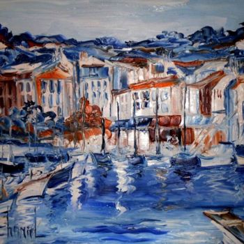 Painting titled "LE PORT DE CASSIS" by Thierry Chanal, Original Artwork, Other