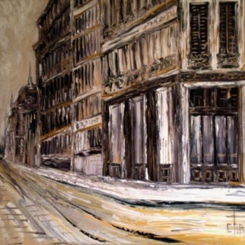 Painting titled "RUE JABOULAY" by Thierry Chanal, Original Artwork, Other