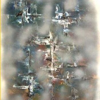 Painting titled "Abysses" by Delaty, Original Artwork, Oil