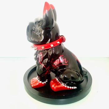 Скульптура под названием "Loubout' chien" - The Kri$$$, Подлинное произведение искусства, Рисунок распылителем краски