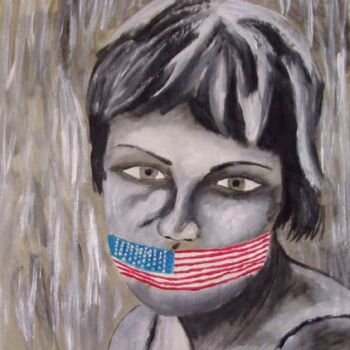 Drawing titled "US Censorship" by The Lilith Gallery Alexander Moffat'S, Original Artwork