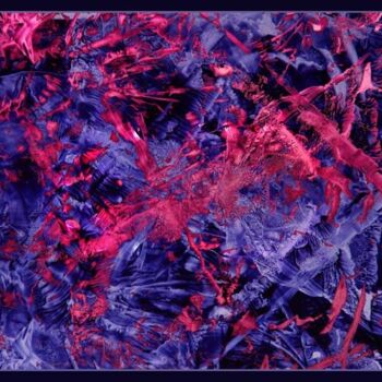 Digital Arts titled "Decalcomaniac Splat…" by The Mystic Otto Rapp, Original Artwork, Digital Painting