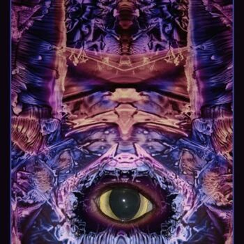 Artes digitais intitulada "Eye of the Decalcom…" por The Mystic Otto Rapp, Obras de arte originais, Foto Montagem