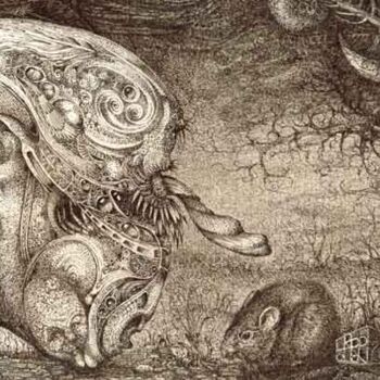 Zeichnungen mit dem Titel "Bogomil's Mousetrap" von The Mystic Otto Rapp, Original-Kunstwerk, Andere