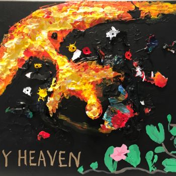 Ζωγραφική με τίτλο "My Heaven" από The Seeing Eyeball, Αυθεντικά έργα τέχνης, Ακρυλικό