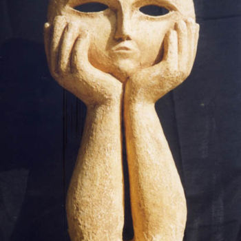 雕塑 标题为“réflexion” 由Thérèse Brandeau, 原创艺术品, 纸