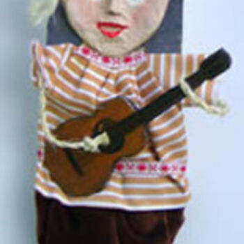 Sculpture titled "guitare" by Thérèse Brandeau, Original Artwork