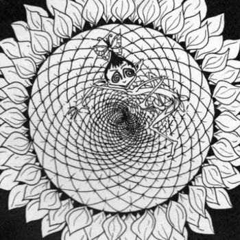 Tekening getiteld "sunflower pixi" door Gifts From The House Of Whimsy, Origineel Kunstwerk, Anders