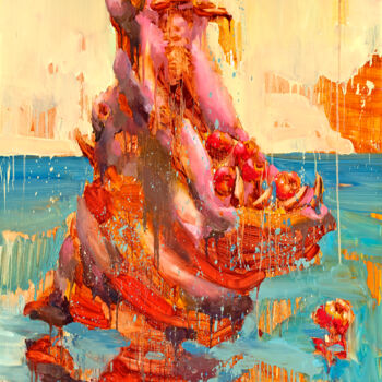 Pittura intitolato "HIPPOCRIT EVE 04" da Thekairos, Opera d'arte originale, Olio